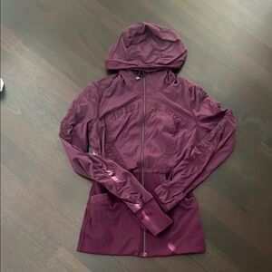 Lululemon Athletica Purple Utility Jacket with Hood